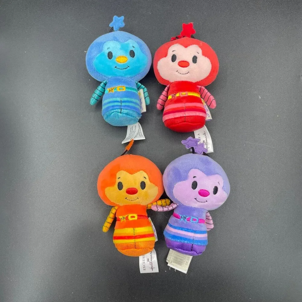 Hallmark Itty Bittys Rainbow Brite Sprites Lot Of 4 I.Q. Buddy Lala Red Butler